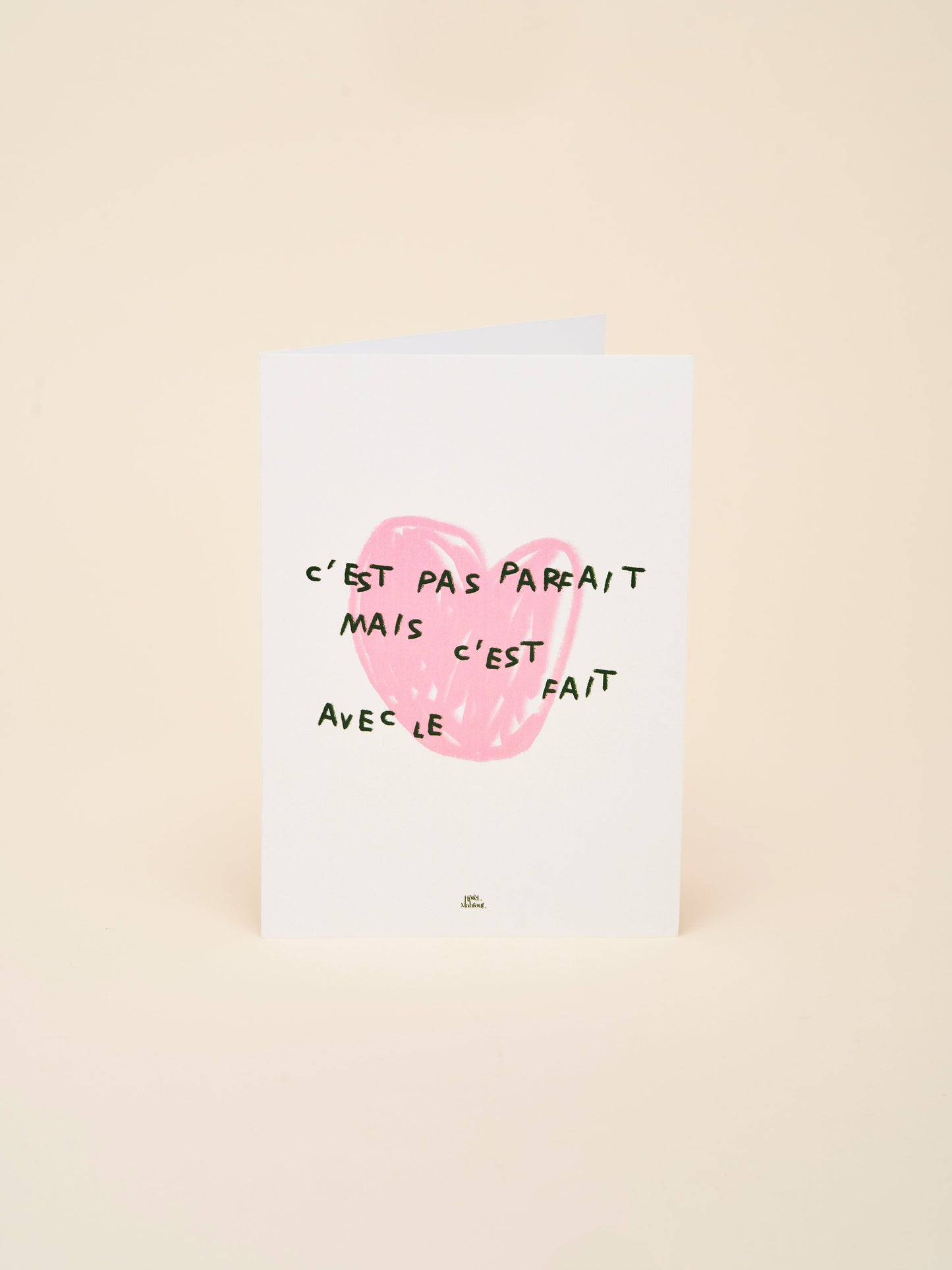 Carte de vœux "C'est pas parfait"