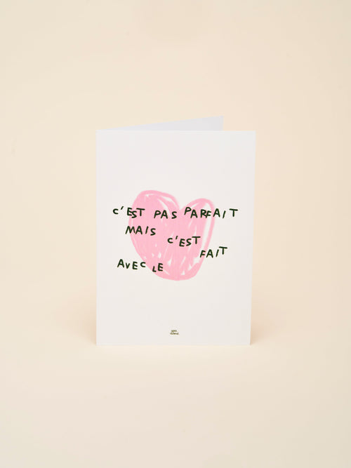 Carte de vœux "C'est pas parfait"